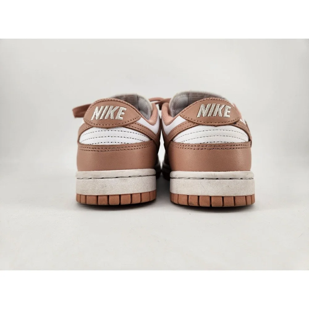 Nike Dunk Low Sneakers‎ Womens 7 Rose Whisper White DD1503-118 Leather Low Top